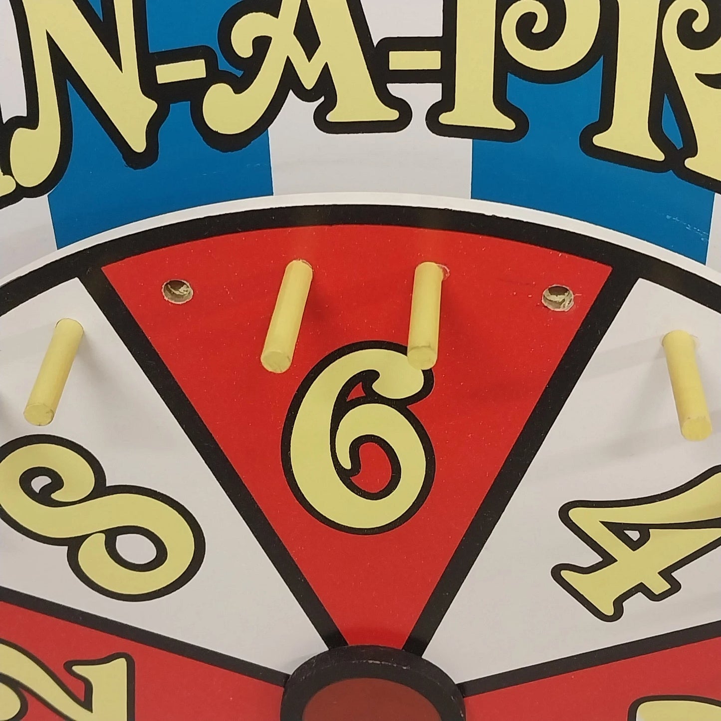 Fun Express Spin-A-Prize Wheel Carnival Party Spinner Game 22" Missing 2 Pegs