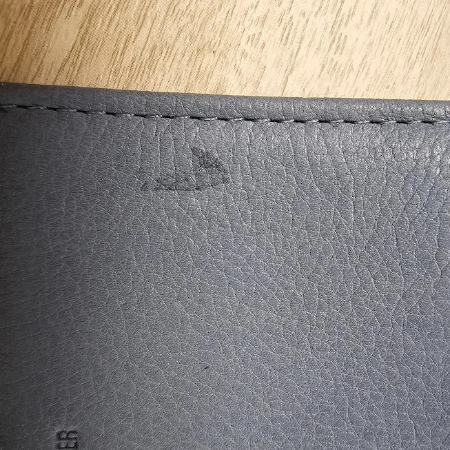 Rolfs Wallet Blue Genuine Leather Compact Trifold Women's Clutch Purse 4x4 Vtg