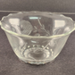 American Cut Elegant Glass Rose Cabbage Mayonnaise Bowl Liner Clear Vintage