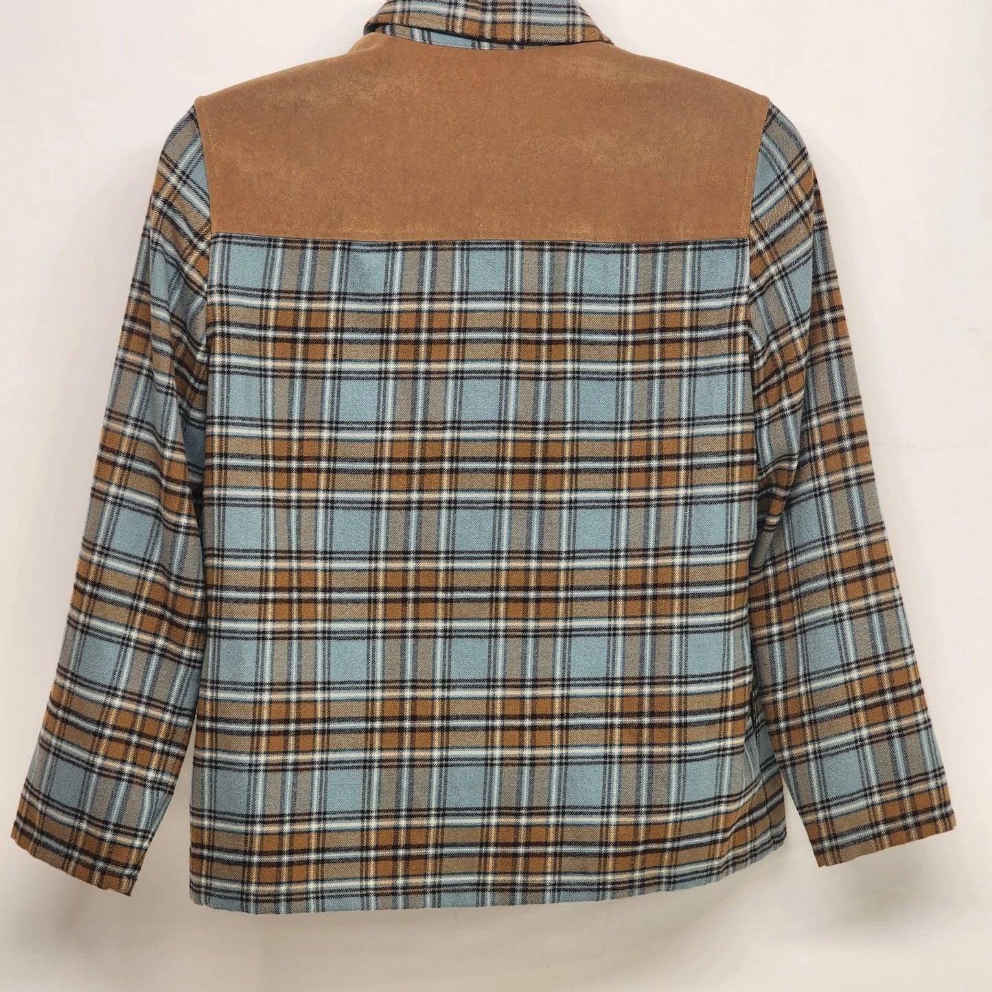 Norton McNaughton Petite Plaid Shacket Western Shirt Jacket SP