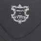 Escio-T Women's Black Rhinestone Endless Love Cross Heart Graphic Top Large
