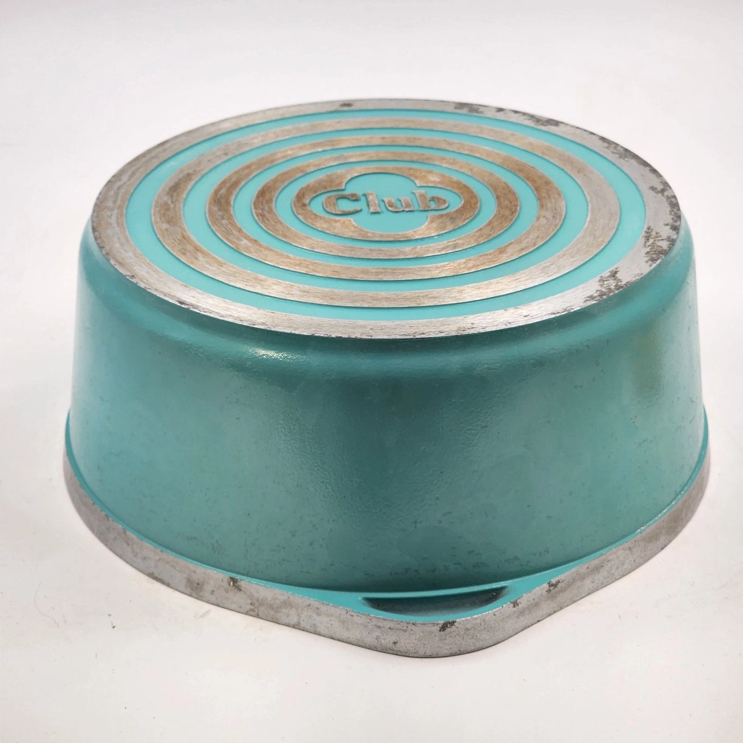 Club Aluminum 4 Qt Dutch Oven Turquoise 10" Stock Pot w/ Lid Vintage 1960s