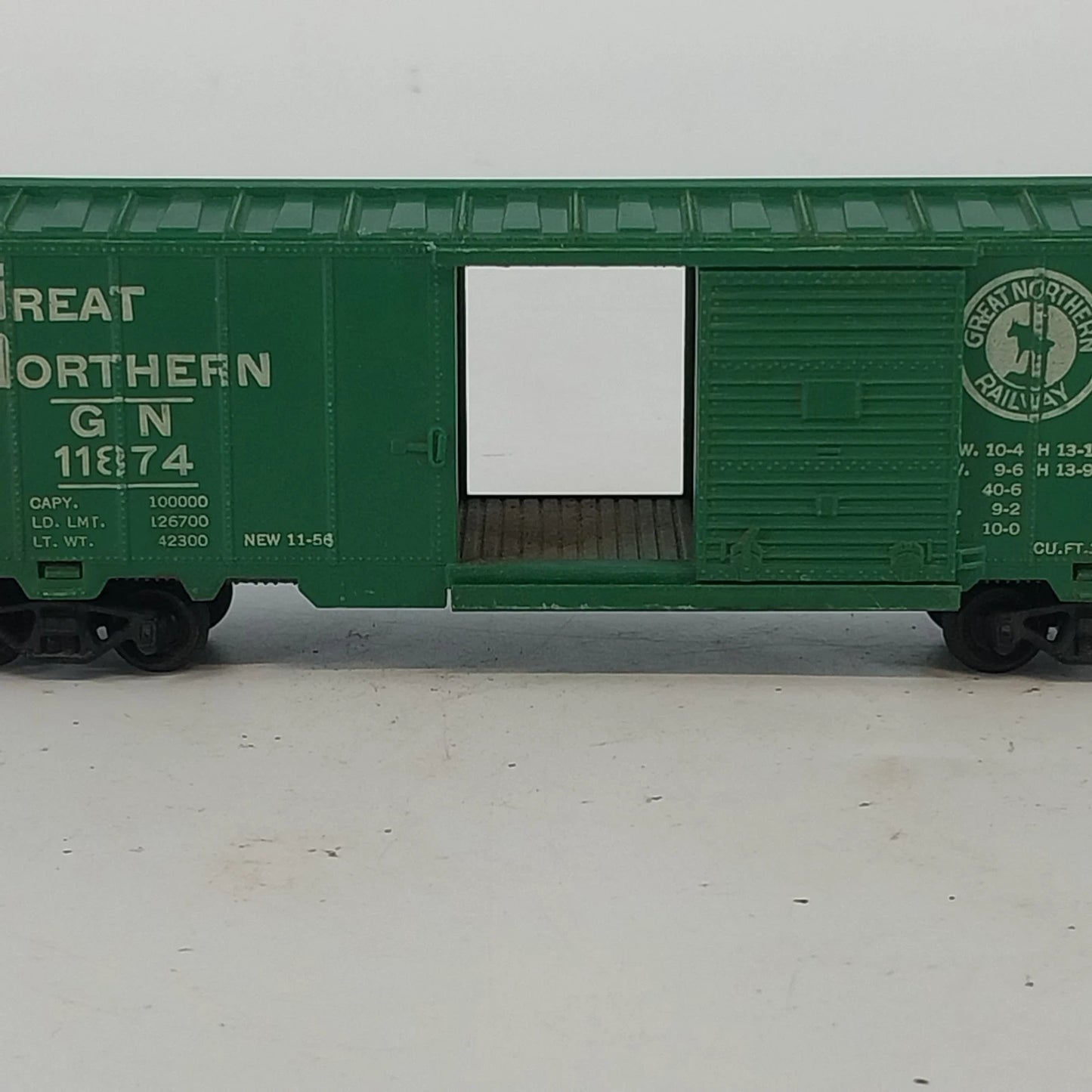 Vintage Marx HO Scale Great Northern Box Car 11874 Train Car