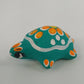 Mexican Folk Art Hand Painted Terracotta Clay Turtle Decor Figurines 4 Pc Vtg