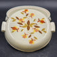 Autumn Leaf Radiance Covered Casserole 2qt Halls Superior Jewel Tea MCM Vintage