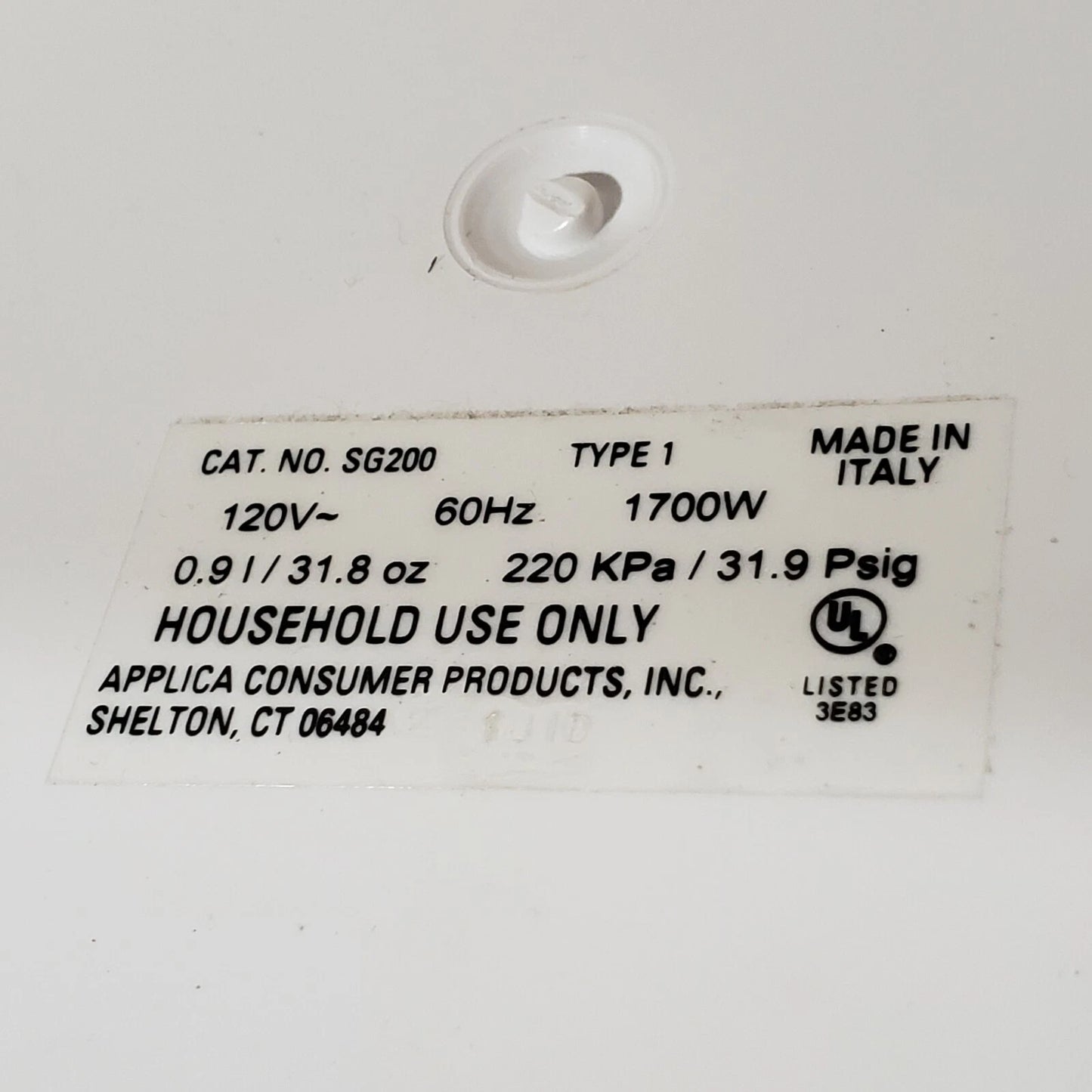 Black & Decker SG200 Steam Generator Iron Long Hose 900ml Tank Tested Works