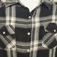 Mossimo Supply Co Black and White Plaid Shirt Women's Size 1 Small Vintage