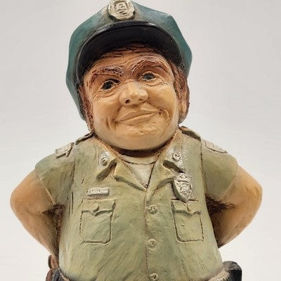 Orzeck Policeman Figurine 7” Tall All American Ware MA Hand Painted Vintage 1983