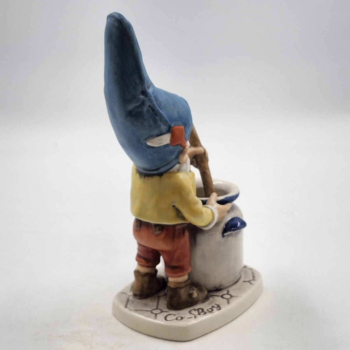 Goebel Co-Boy Mike Jam Maker Gnome Figurine 8" Well 502 W Germany Vintage 1970