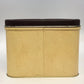 Slice O' Life Bread Empty Box Metal Tin Brown Lid Wheat Design 14" USA Vintage