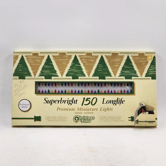 Christmas Prime 150 Superbrite Mini Lights Premium Longlife Set with Box