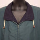 London FOG Waist Jacket Windbreaker Size L Large Long Vintage Striped Liner Zip