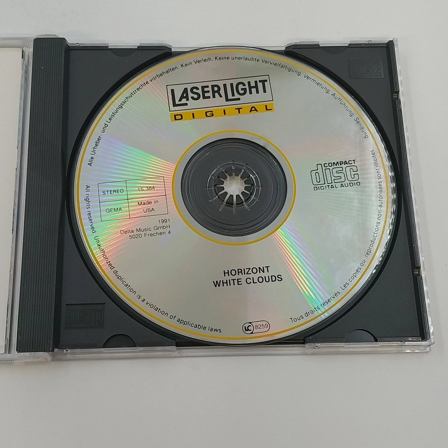 Horizont White Clouds CD John Parsons 1991 LaserLight New Age Instrumental
