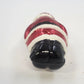 Santa Claus Hand Painted Blown Glass Christmas Hanging Ornament 5.25" Candy Cane