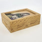 Gemstone Dust Powder Painting Wood Trinket Jewelry Box 4.5" Bani Thani India Vtg