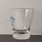 SWALLOW IT ALL MATE Clear Shot Glass by Stubbs Blue Writing Heavy Base 2.5" Tall