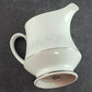 Noritake Cumberland Creamer Pitcher 2225 Japan White Flowers Platinum Trim Vtg