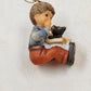 Berta Hummel THE BEST GIFT Ornament Goebel Porcelain Boy with Terrier Dog