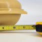 Tupperware 3 Pc Microwave Steamer Set 11" Harvest Gold Vegetable Cooker Vintage