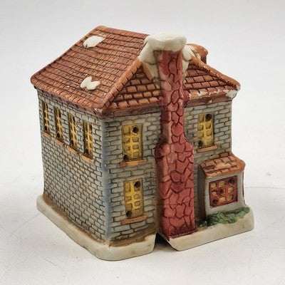 Scrooge & Marley Christmas Village Porcelain House Illuminable 1991 Victorian