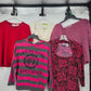 5 Tops Sweaters Ladies Women Pink Red White Medium Kathy Lee Heidi Worthington