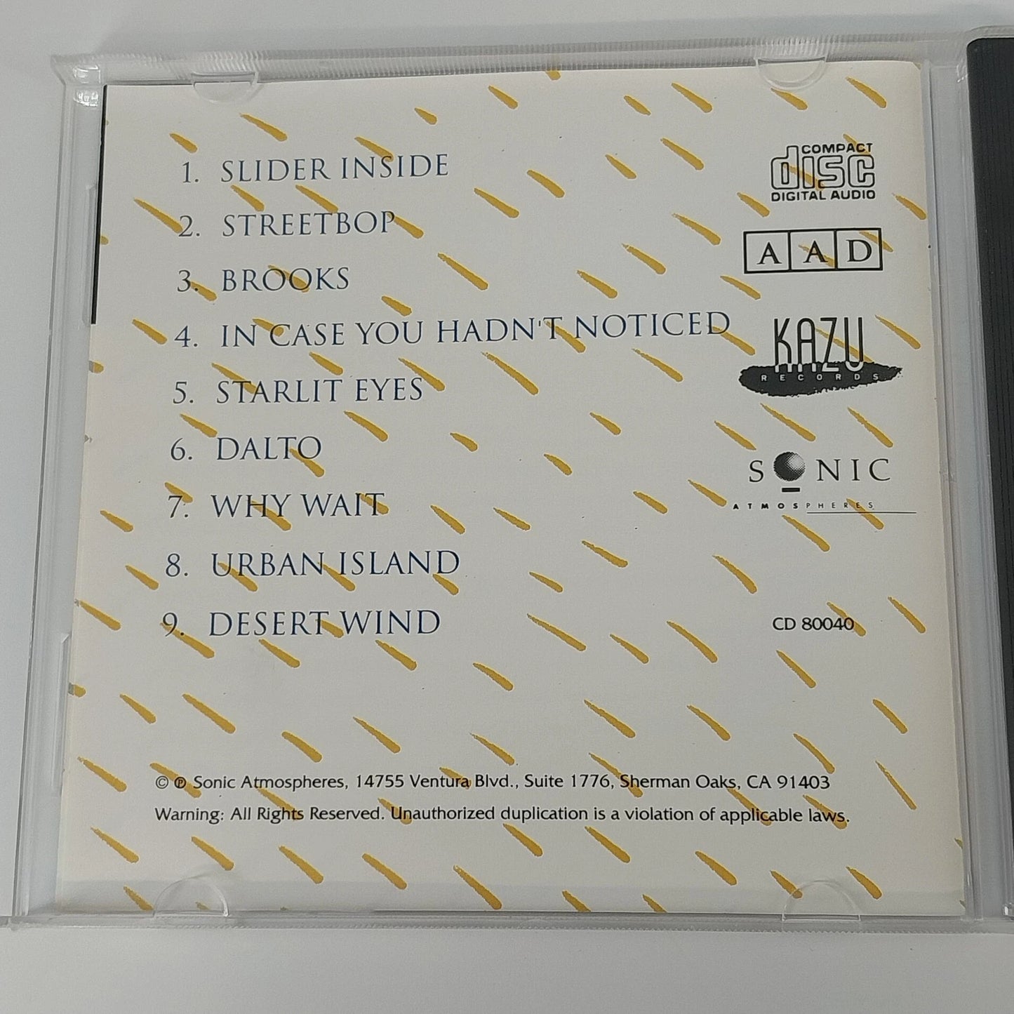 Porcupine's Porcupine CD 1989 Kazu Sonic New Age Ambient Electronic Relaxation