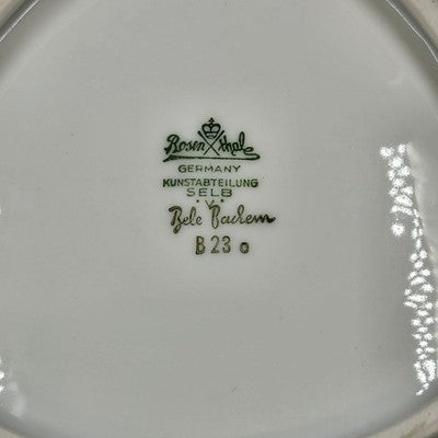 Modern Triangular Figural Lunch Plate Rosenthal Signed Bele Bachem Germany 1960s