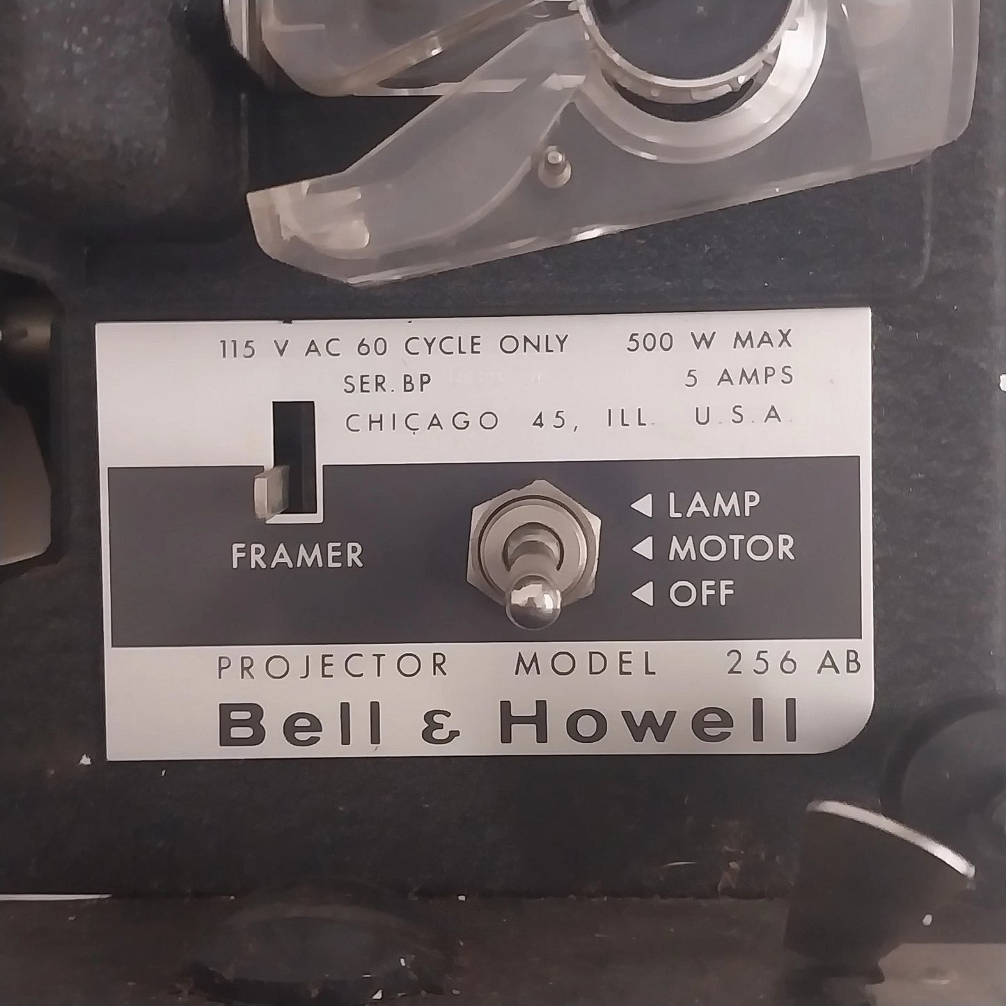 Bell & Howell Model 256-AB Autoload 8mm Movie Projector Vintage Needs New Bulb