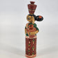 Channapatna Handmade Wooden Doll Woman Carrying Water Pots Karnataka India 8.5"