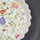 Avignon Toscany Fine China Pie Quiche Dish 10" Floral Pattern Japan Discontinued