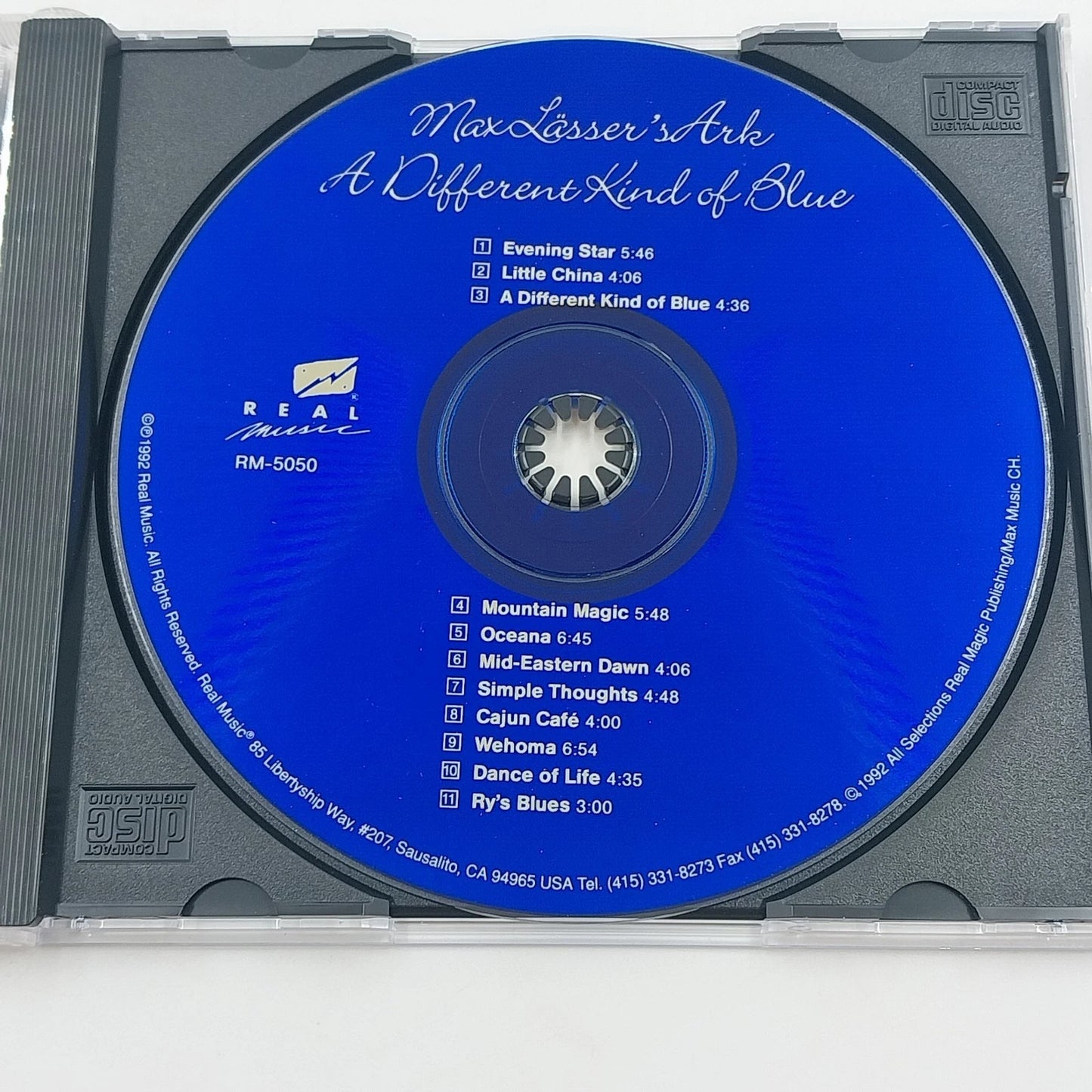 Max Lässer's Ark A Different Kind of Blue CD 1992 Real Music New Age USA