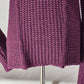 Ruff Hewn Lg Purple Cardigan Sweater Polycotton Knit Pockets Offset Zipper Front