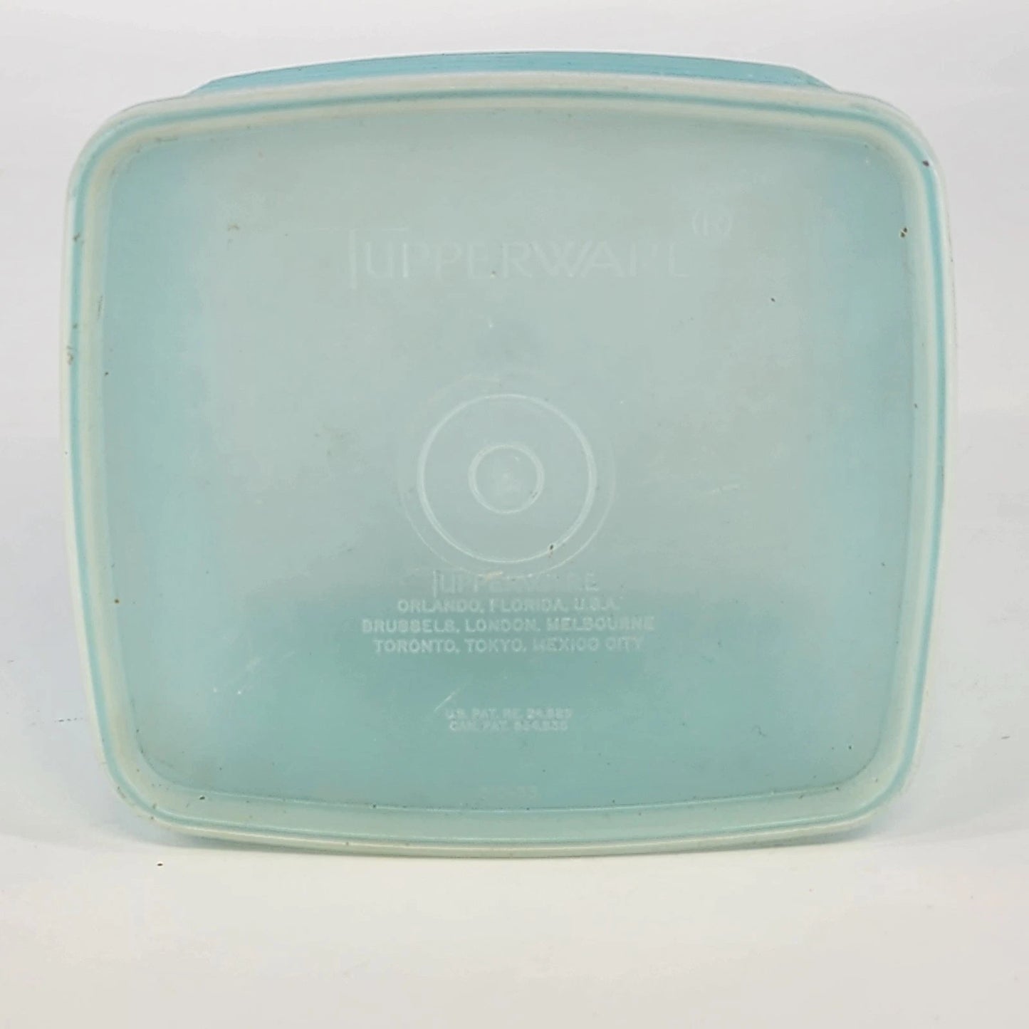 3 Tupperware 311/312 Blue Green Storage Containers w Lids Freezer Fridge Vintage