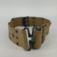 WWII US Army M1936 Pistol Belt Khaki Web Equipment Belt Military Field Gear