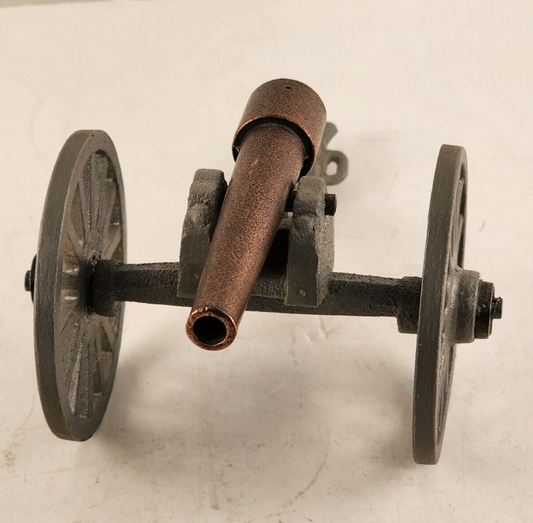 1865 Military Cannon Toy Penn Craft USA Cast Iron & Brass Civil War Replica 3"h