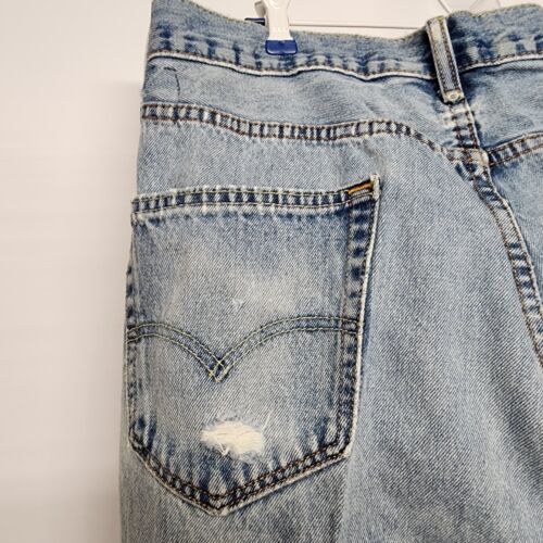 Levi's 550 Men's Jeans 36 x 34 Relaxed Fit Medium Stonewash Red Tab Distressed