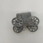 Pewter Horse Drawn Amish Buggy Carriage Miniature Figurine Vintage 2.5"