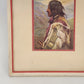 Framed Chief Not Afraid of Pawnee Raphael Tuck Art Print