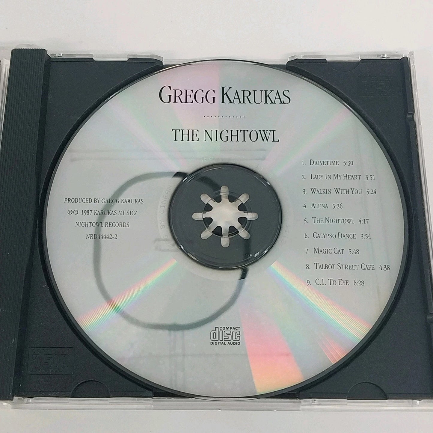Gregg Karukas The Nightowl CD 1987 Contemporary Jazz New Age Instrumental 1987