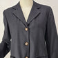 Club Classics Wool Blazer Women's 6 Black Lined Single Breasted 3-Button Pockets