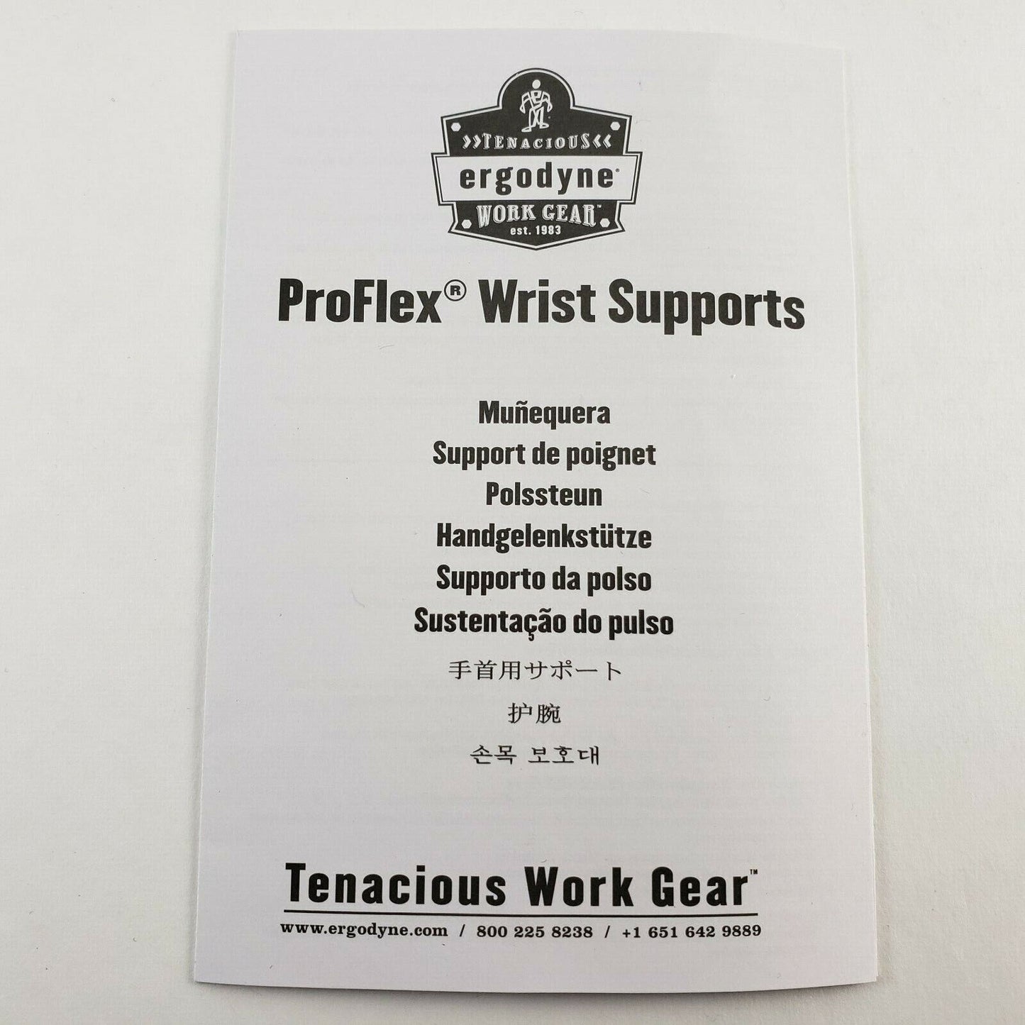 Ergodyne Proflex Wrist Support No 670 Black Small Ambidextrous Single Strap