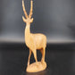 Vintage Kenyan Hand Carved Wooden Gazelle Sculpture African Art