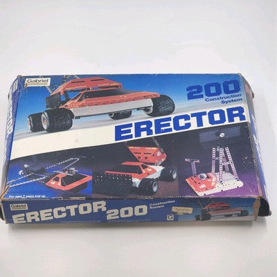 Gabriel Erector 200 Set 32200 Incomplete w/ Box Vintage 1981 System