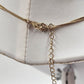 Avon Gold Tone Double Strand 15" Necklace with Black Onyx & Gold Tone Accents