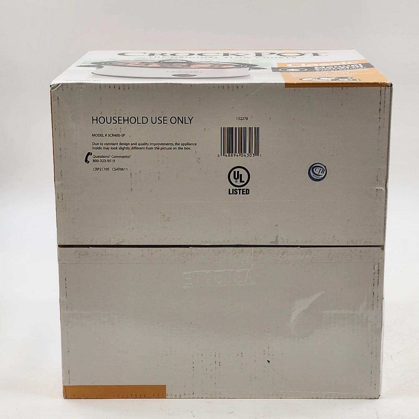 Crock Pot 4Qt Stainless Round The Original Slow Cooker Classic SCR400-SP Sealed