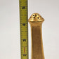 Stouffer Germany Metal Gold Daisy Table Salt & Pepper Shaker 4.5" Corked Antique