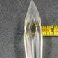 4 Rock Icicle Spear Crystal Glass Drop Chandelier Prisms 2.95" w Wire Connectors