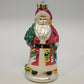 Large Hand Painted Blown Glass Santa Claus Christmas Tree Hanging Ornament 7"
