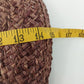 Purple Woven Straw Sun Hat Bow with Black Rose Grosgrain Floral Flower Band 15"