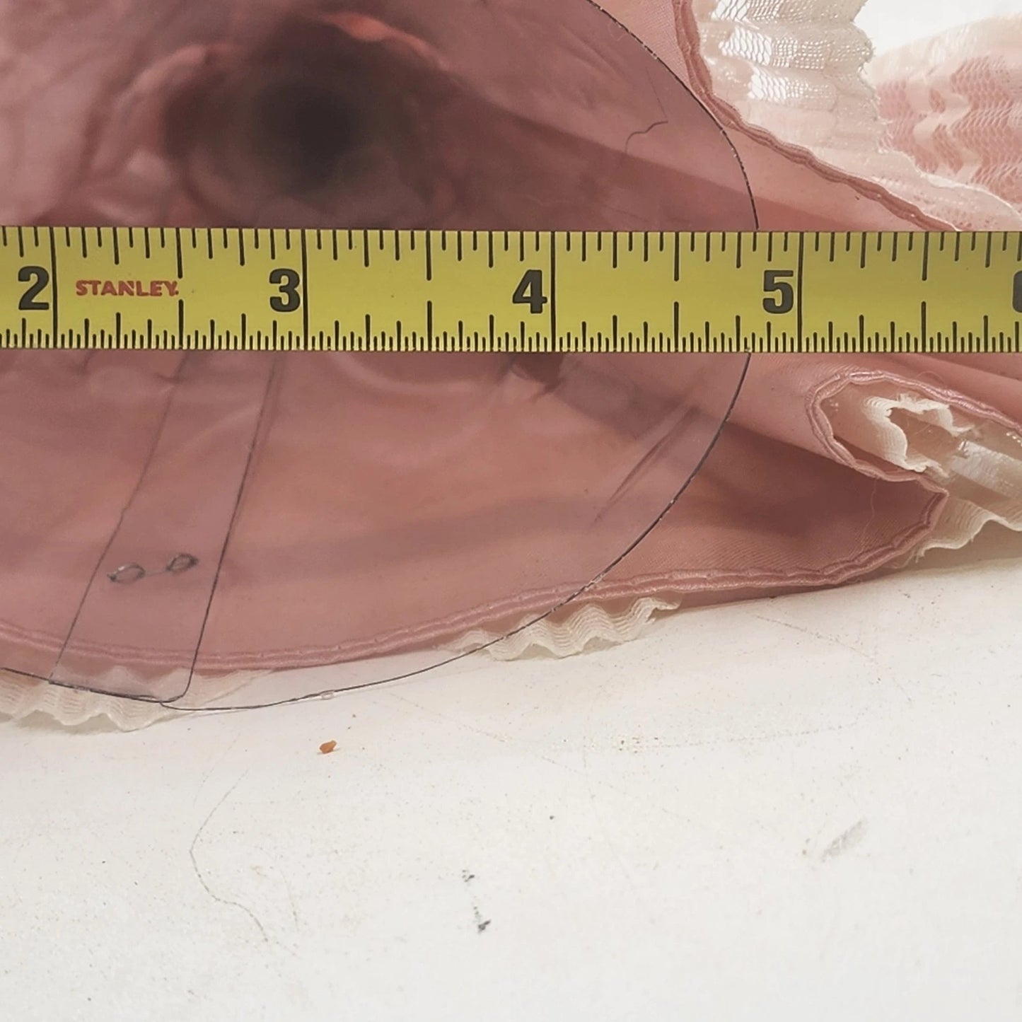 Christmas Tree Top Angel 10.5" Porcelain Head Hands Lace Freestanding Victorian